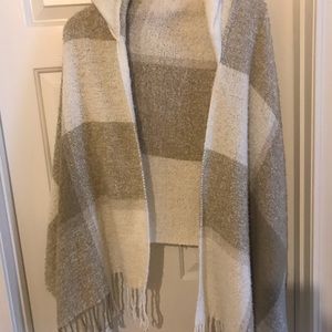 LOFT Hooded Wrap Sweater